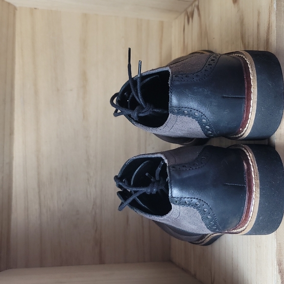 Cole Haan Mens Gray Oxford Shoes - Picture 6 of 10